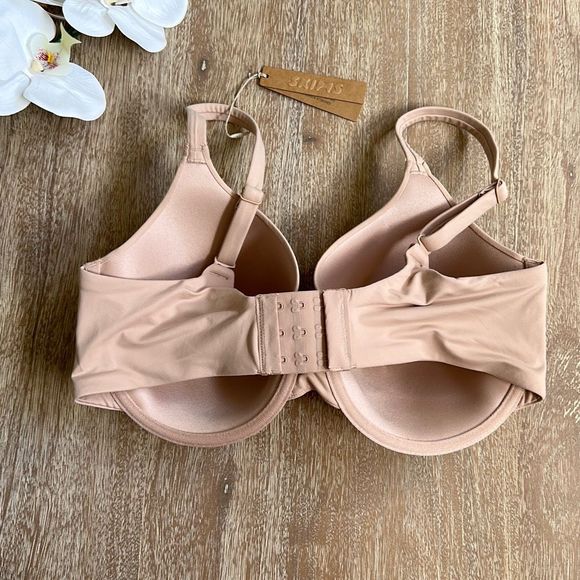 SKIMS Fits Everybody Underwire T-Shirt Bra Mica Size 34DDD - Picture 3 of 4